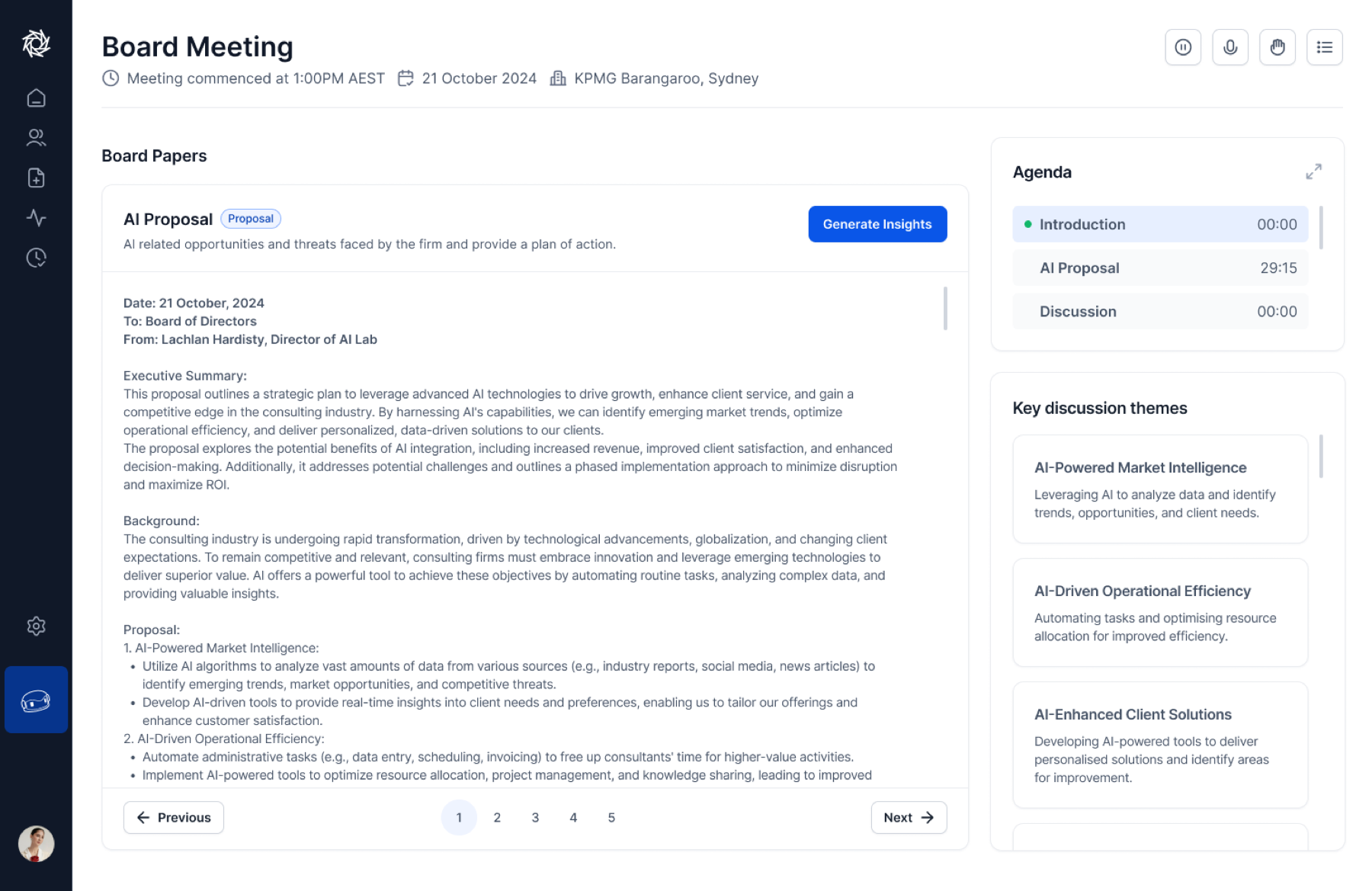 Board AI paper view