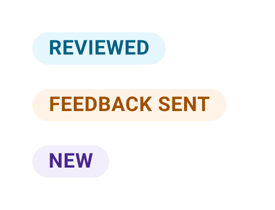 Component: status badges
