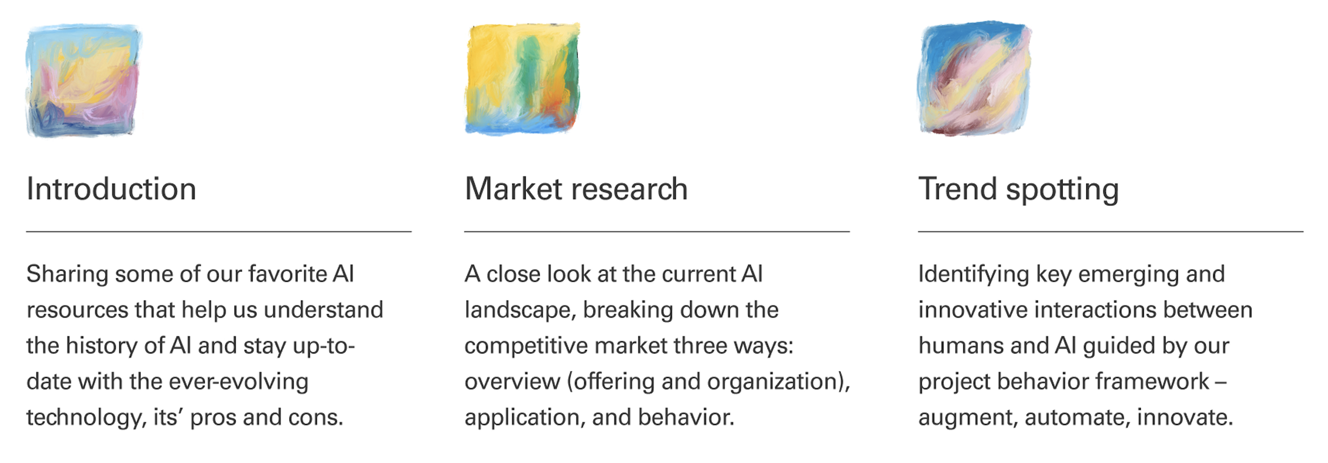 Market landscape analysis